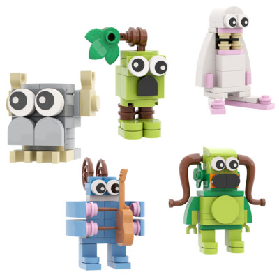 BuildMoc 5-in-1 Little Monsters 168 teile from Music Game C9317 Building Blocks