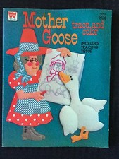 Whitman 1980 Mother Goose Trace and Color Book