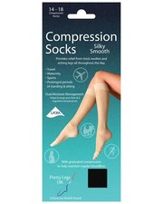 Pretty Legs Compression Flight Sock Smooth Knee High Travel Socks (1 Pair)