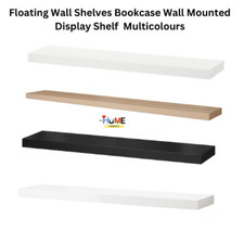 IKEA  Floating Wall Shelves Bookcase Wall Mounted Display Shelf  Multicolour