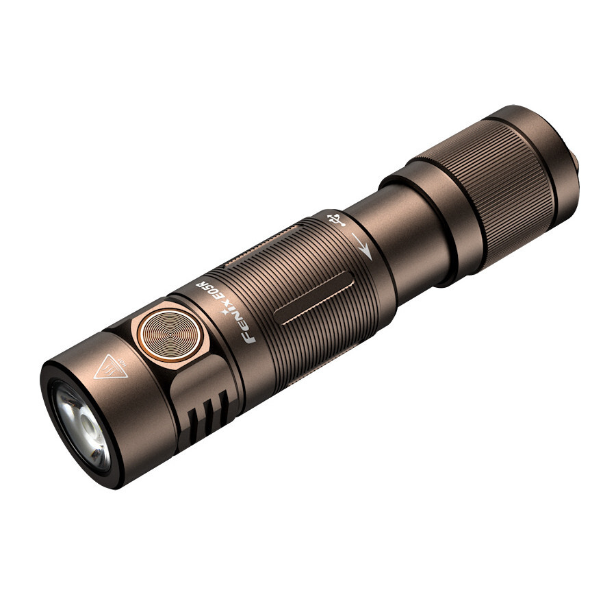 Fenix E05R Rechargeable Keychain Torch - LED - Brown - 2 YEAR UK WARRANTY