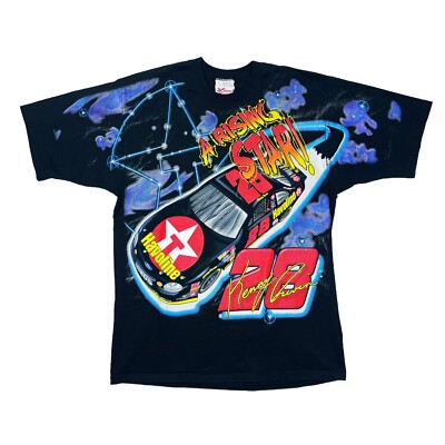 Vtg Rare NASCAR Kenny Irwin “Rising Star” Chase AOP T Shirt