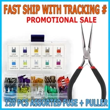 120pcs MINI Blade Fuse Assortment Auto Car Motorcycle SUV FUSES Kit APM ATM UTV
