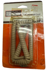 Vintage Master Electrician 371336 Tan/Almond Modular 12ft Handset Cord