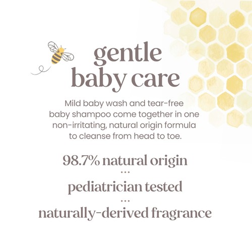 Burt's Bees Baby Szampon i wkład do mycia 33,8 Fl Oz Naturalnie delikatny środek czyszczący - Zdjęcie 6 z 13