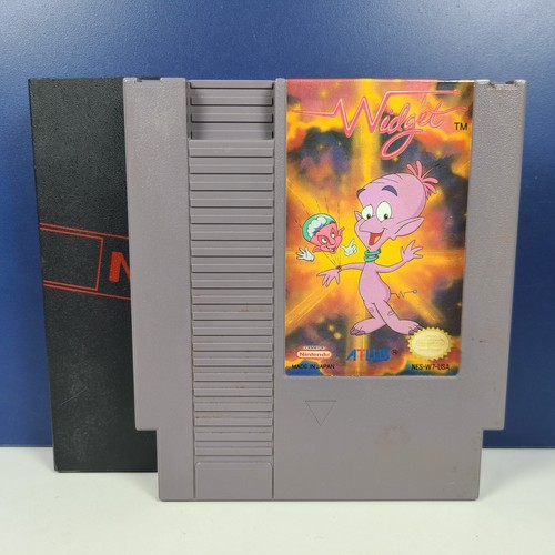 Widget (Nintendo Entertainment System NES 1992) Authentic Cart & Sleeve  - Picture 1 of 8