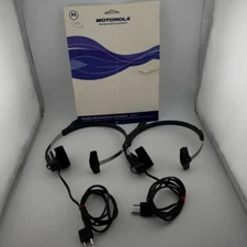 Set of 2 Motorola Radio Headsets w/ Swivel Boom Microphone 50226