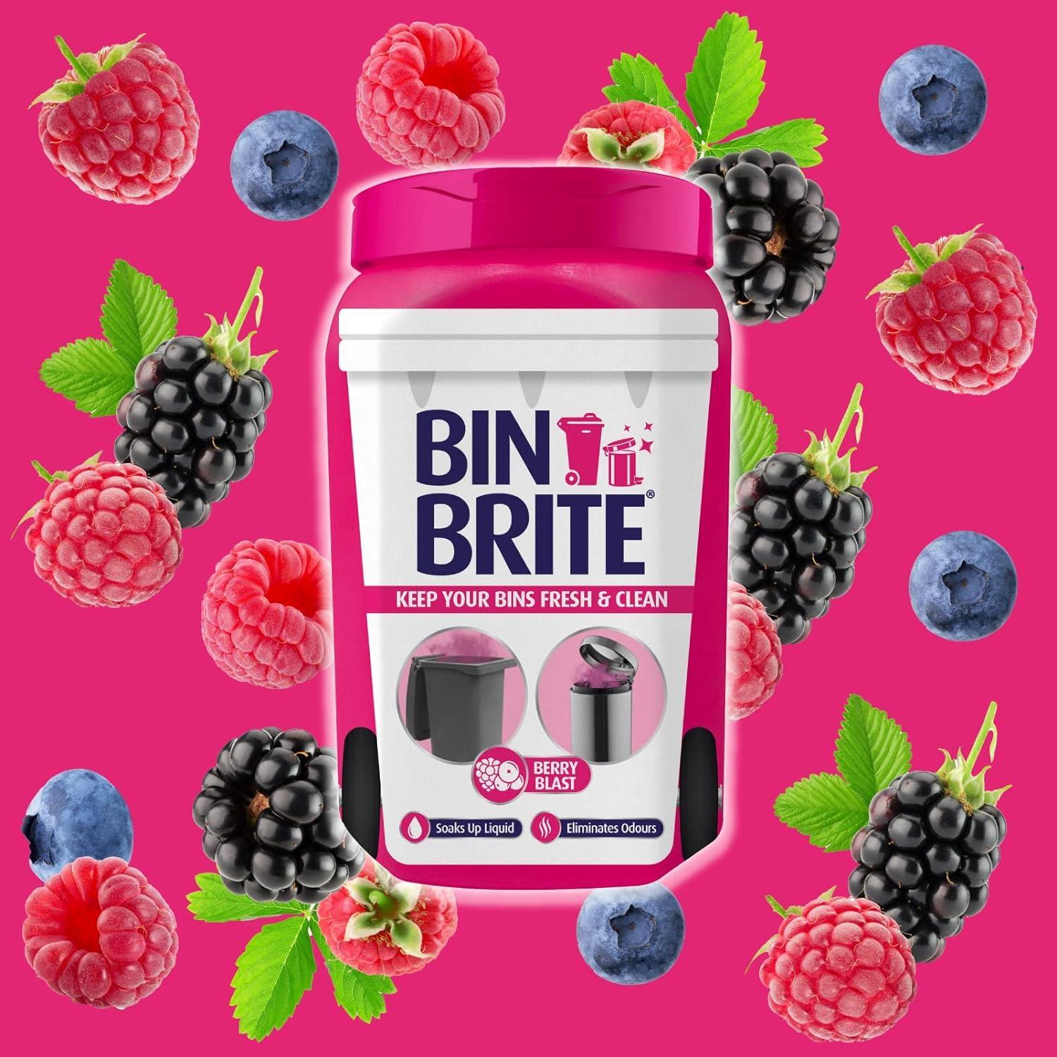 Bin Brite Powder Berry Blast Fragrance Wheelie Kitchen Bins Odour