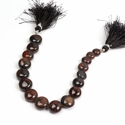 Tigerauge Perlen, Edelsteinperlen, 7 Zoll 8-12 mm Perlen, Münzperlen, Schmuck...