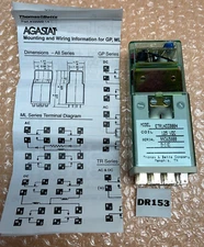 NEW- Agastat ETR14D3B004 Time Delay Relay 0.55-15 Sec 125Vdc Coil + Warranty🇺🇸