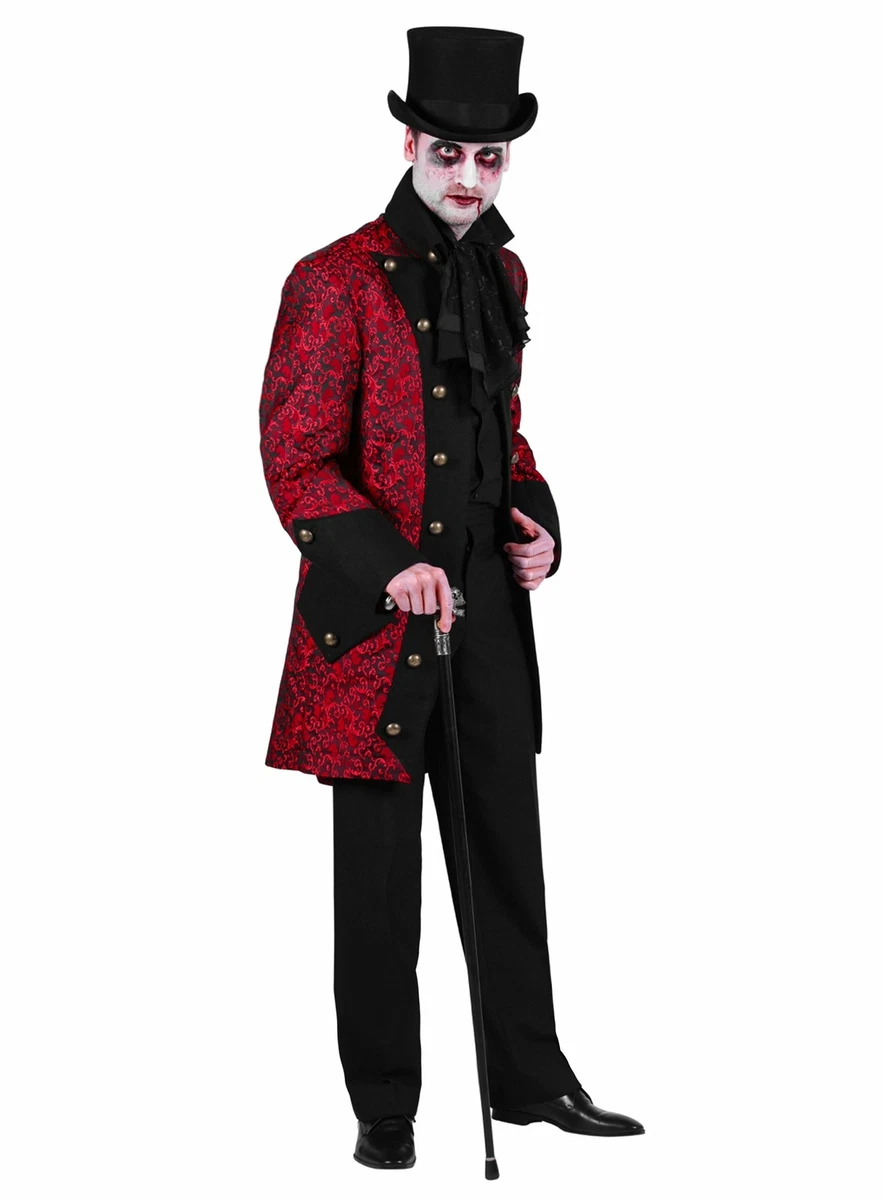 Camicia Uomo Steampunk Slim Fit Con Volant E Colletto Rimovibile – Costume Pirata, Vampiro, Medievale Per Carnevale