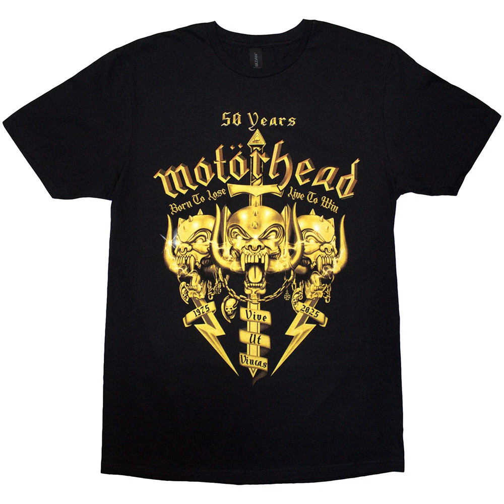 Motorhead 50 Years Swords and Warpig T-Shirt