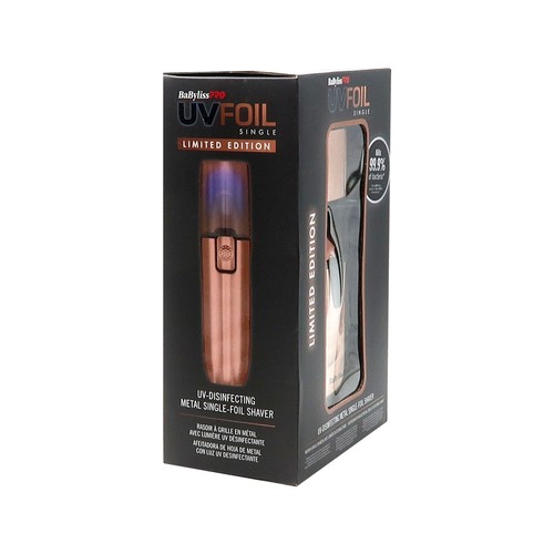 BaBylissPro LIMITED EDITION UVFOIL UV-Disinfecting Metal Single Foil Shaver - Picture 4 of 7