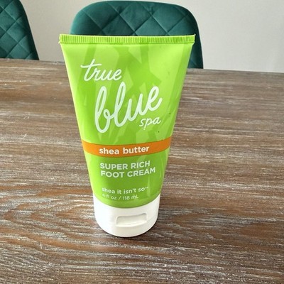 Bath & Body Works True Blue Spa Super Rich Foot Cream Shea Butter 4 oz Retired