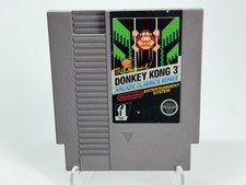Donkey Kong 3 (Nintendo NES) Video Game Cartridge Authentic & Tested *5-SCREW*