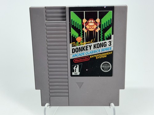 Donkey Kong 3 (Nintendo NES) Video Game Cartridge Authentic & Tested *5-SCREW*