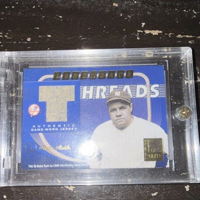 Donruss 2001 Throwback Threads TT-33 Babe Ruth Yankees Jersey 38/50
