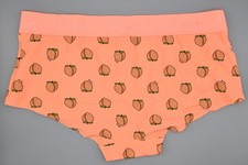 Victoria's Secret PINK Peach Print Love Pink Boyshort Panties Size XL