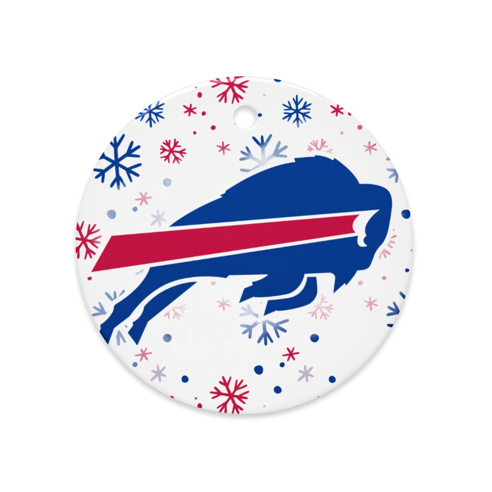 Buffalo Bills Christmas Tree Holiday Flat Ornament