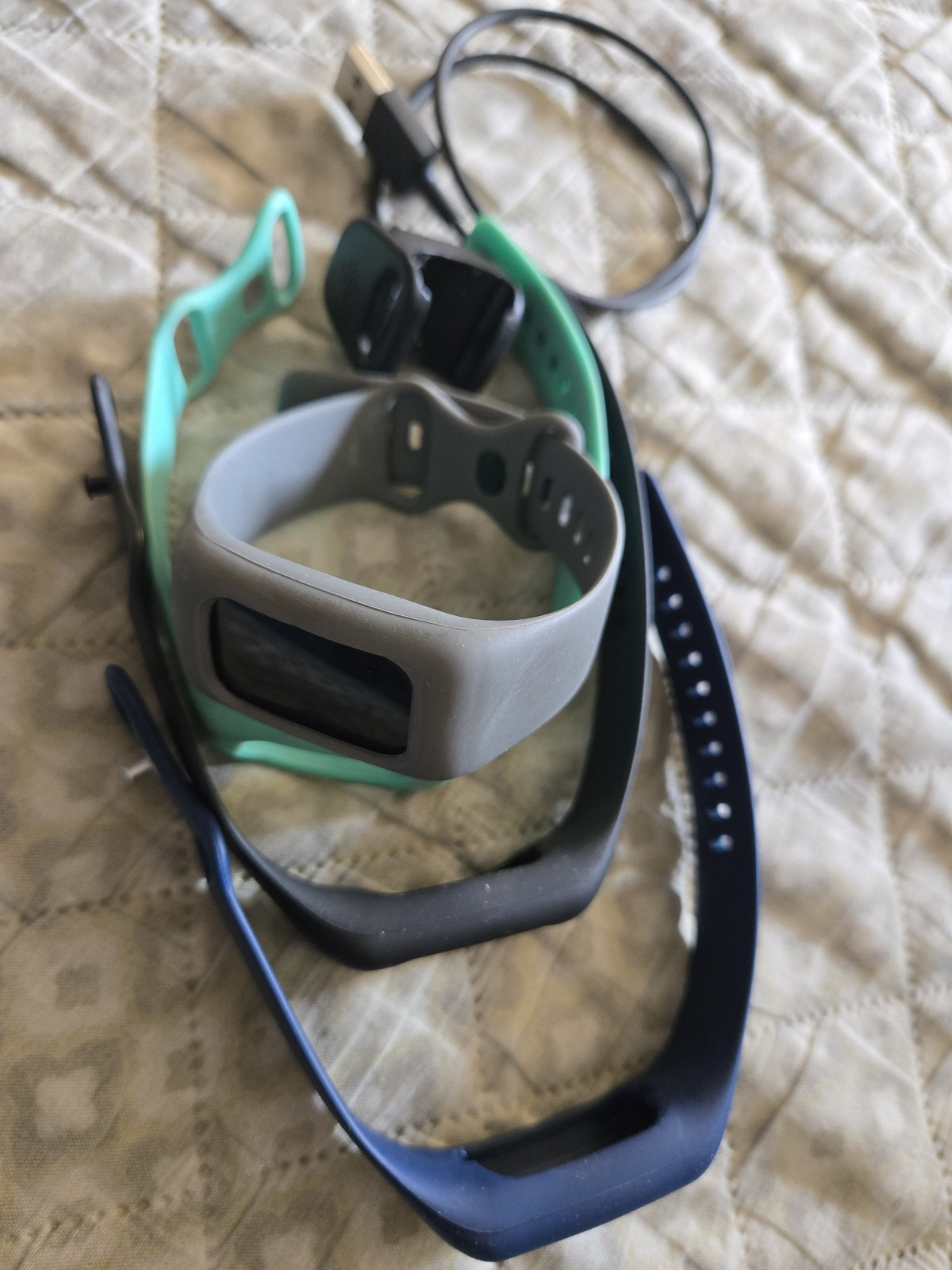 Fitbit Charge 4 Activity Tracker Black with Charger and 4 Silicone Bands-image