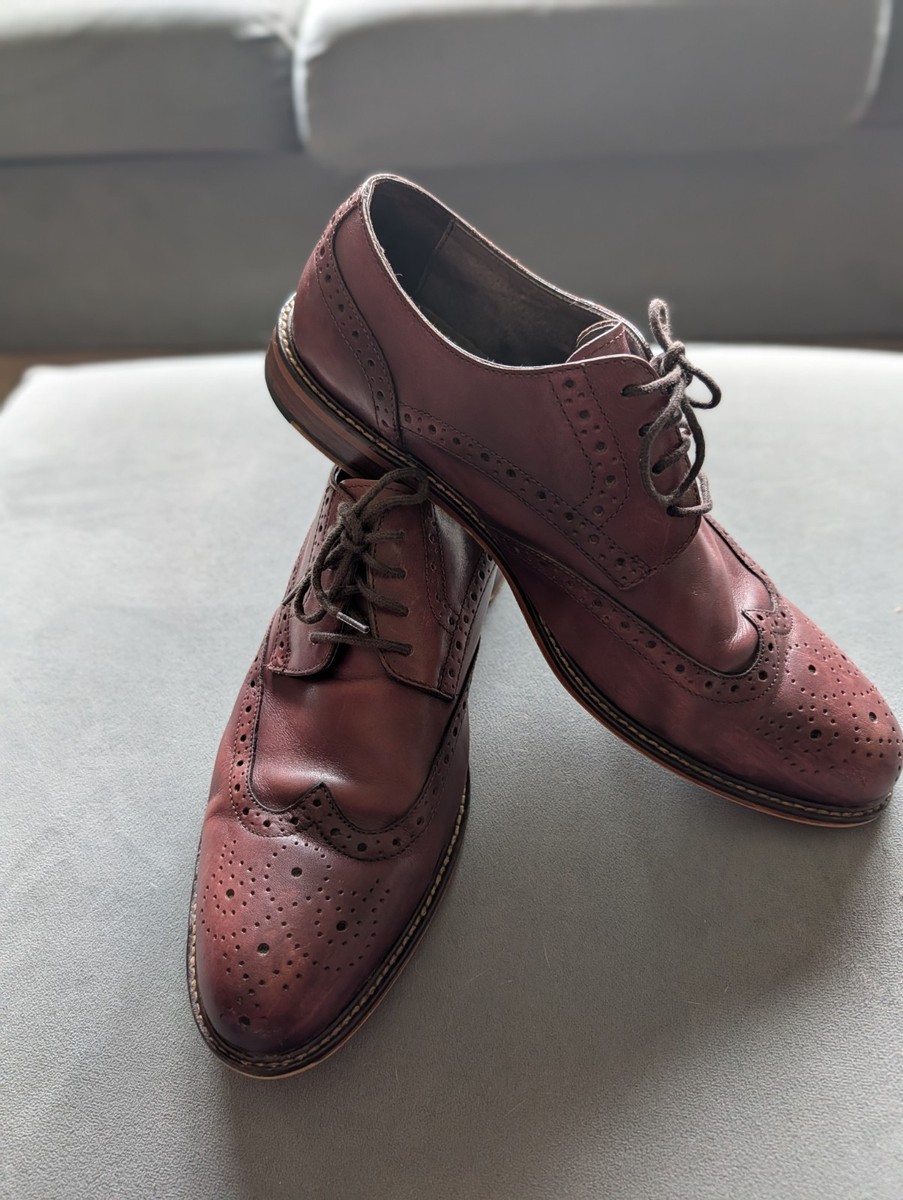 cherry brown dress shoes Joseph Abboud Men's Italian Leather Wingtip Shoe Size 10 Oxblood/Cherry Kendall Jenner Wore These its the perfect foundation Size_M Colour:Brown Leather