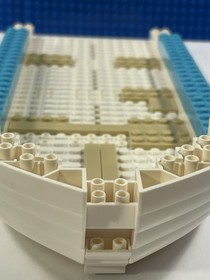 Lego Friends 5 Boat Hull PCs For Set 41015 Plus Connecting Bricks And Blue Trim