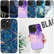 Stylish Marble Phone Case For Samsung S25 Ultra S26 iPhone 17e 16 15 14 13 Cover