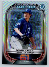 2021 Bowman Chrome Scouts Top 100 Refractors #BTP61 Daniel Lynch (ref 194169)