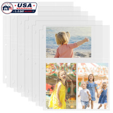 50 Pack 4x6 Photo Sleeves for 3 Ring Binder Holds 300 Pictures Acid-Free Archiva