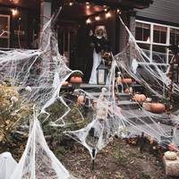 Halloween Spinnennetz Deko, Dehnbare Spinnennetze & 50 KüNstliche Spinnen- FüR I