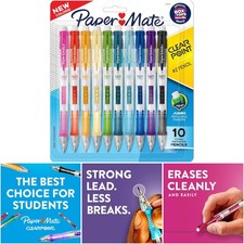 0.7mm Hb Mechanical Pencils 2 Pack Assorted Colors Note Taking Teacher Supplies