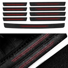 For Honda Accessories 9pcs Car Trunk Door Sill Scuff Plate Cover Panel Sticker