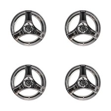 Set Of 4 Heritage Wheel Bushido Monoc 18x9.5 5x120 12 Chrome Wheels Rims