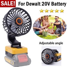 Portable Mini Fan For Dewalt 20V MAX Li-Ion Battery Cordless Jobsite Fan