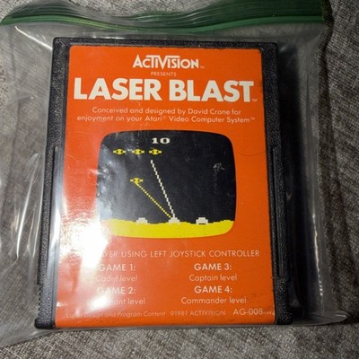 Laser Blast (Atari 2600, 1981) Cartridge Only
