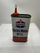 Standard Oil Company Standard 1/2 pint tin can Electric Motor Oil