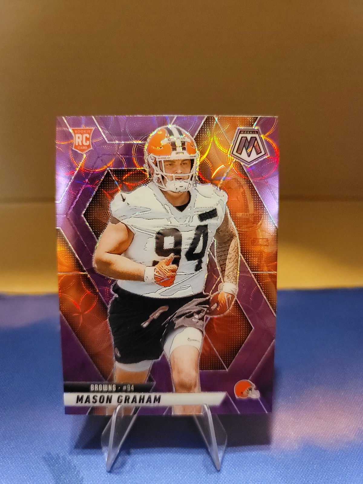 2025 Mosaic Purple Scope MASON GRAHAM RC ROOKIE BROWNS # 311