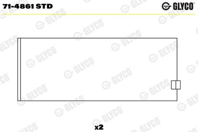 GLYCO 71-4861 STD Pleuellager für SCANIA
