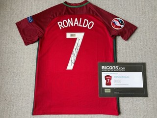 Cristiano Ronaldo Signed 2016. European Cup Autographed Jersey. Icons COA