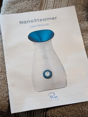 NIB new NanoSteamer 3-in-1 Facial Steamer Towel Warm Humidifier dermatologist +