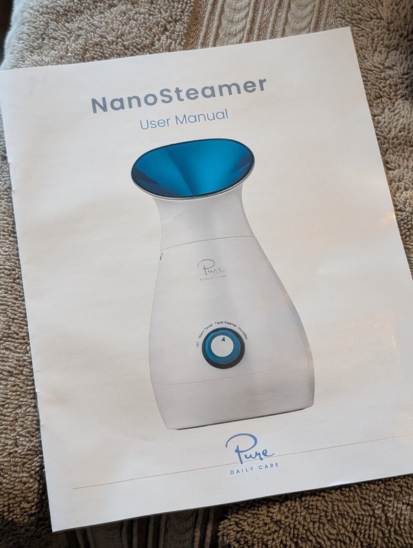 NIB new NanoSteamer 3-in-1 Facial Steamer Towel Warm Humidifier dermatologist +