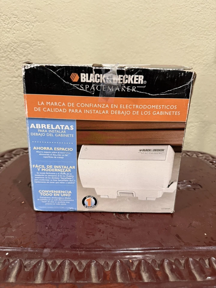 SPACEMAKER Under Cabinet Can Opener CO100WM Knife Sharpener Black Decker RV VAN - Image 3 of 4