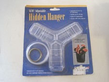 Vintage Hidden Hanger Plant Holder Made in USA Macrame Style Adjustable 6-8  Pot