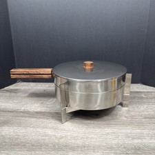 STELTON Modern Danish Double Boiler Pot With Stand Arne Jacobsen
