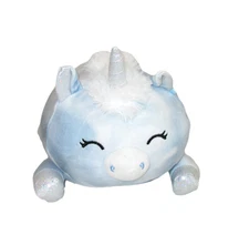 Squishmallow Unicorn Devla Plush 8" Blue Laying Hug Mees Kelly Toy