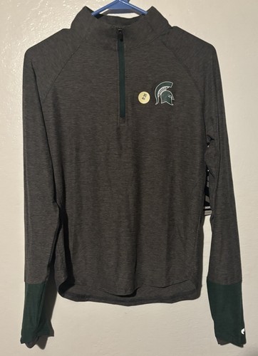 Michigan State Spartans Colleseum MEDIUM Pullover Half Zip ~ Brand NEW - Picture 1 of 8