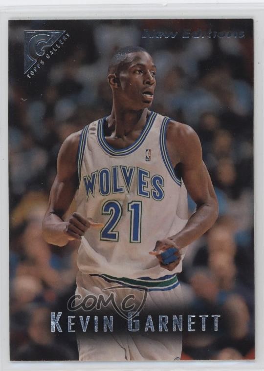 1995-96 Topps Gallery New Editions Kevin Garnett #41 Rookie RC HOF