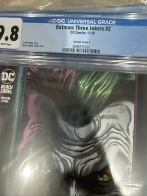 Batman Three Jokers #2 CGC 9.8 (2020) - Joker - Fabok Variant