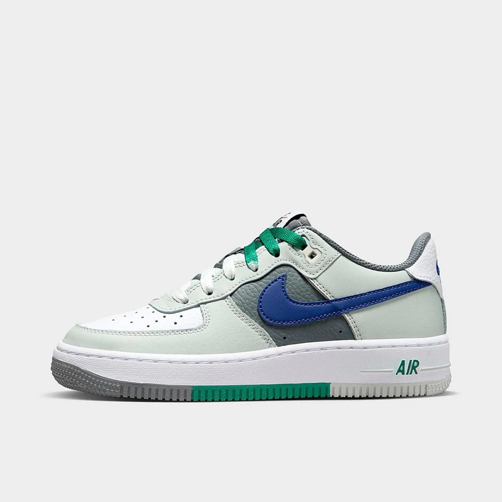Кроссовки для больших детей Nike Air Force 1 LV8 1 Светло-серебристый/Темно-синий (FB9035 001)