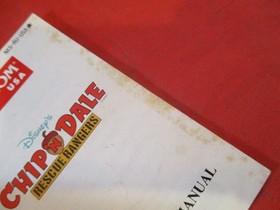 Disney's Chip 'N Dale Rescue Rangers Nintendo NES Instruction Manual Booklet #W